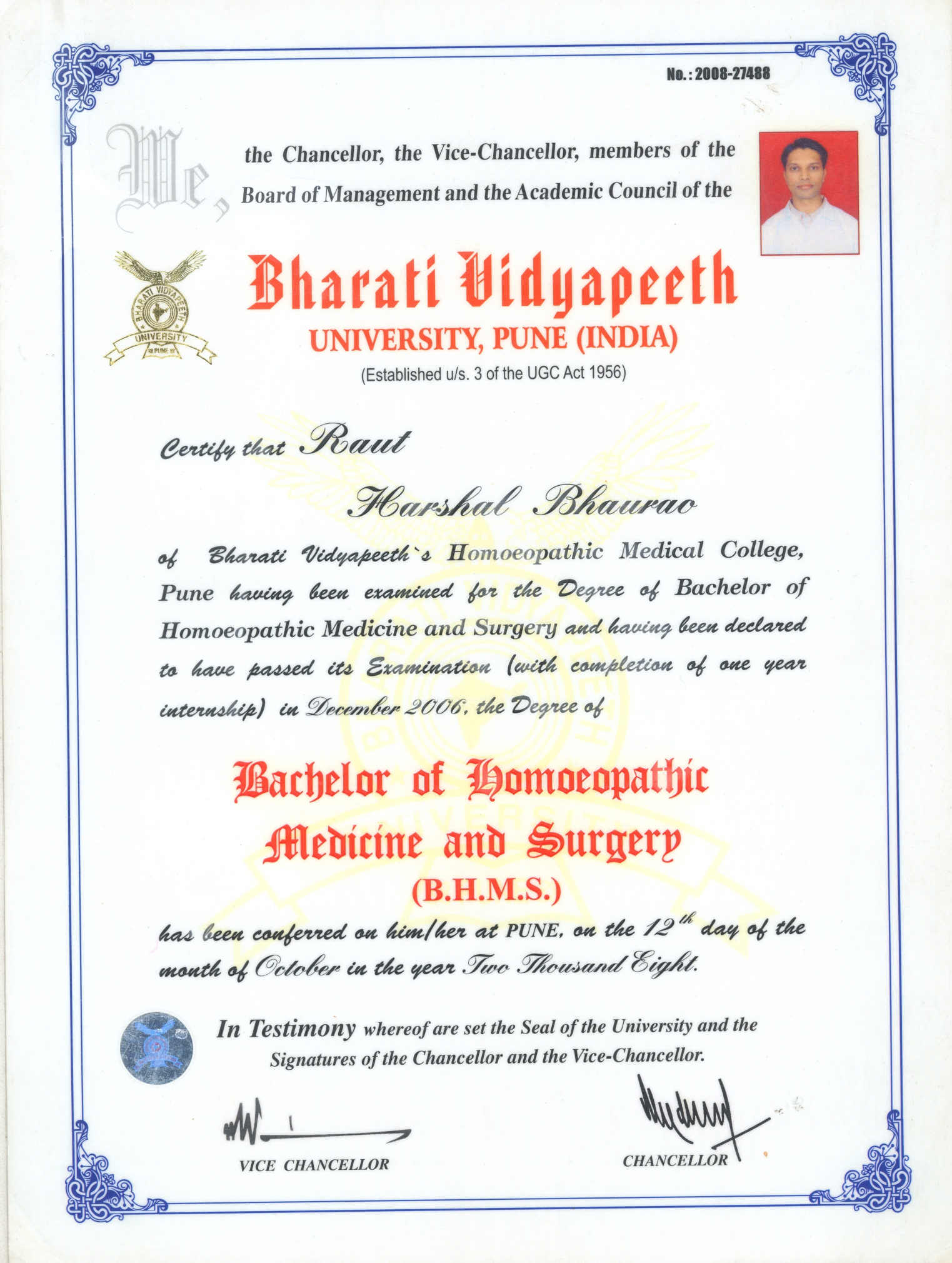 DR HARSHAL B RAUT BHMS DEGREE CERTIFICATE_page-0001 (1)